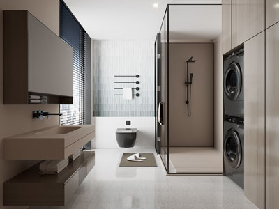 现代卫浴间 洗手间