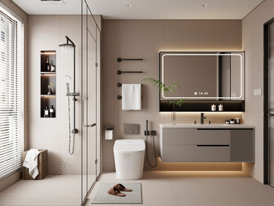 现代卫浴间 洗手间