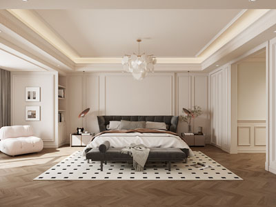 法式奶油风卧室