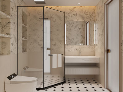 现代卫浴间 洗手间