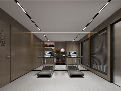 现代健身房3d模型 现代健身房