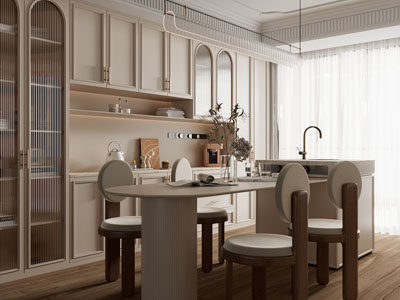 法式奶油风餐厅