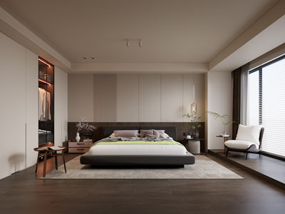 现代中古风卧室