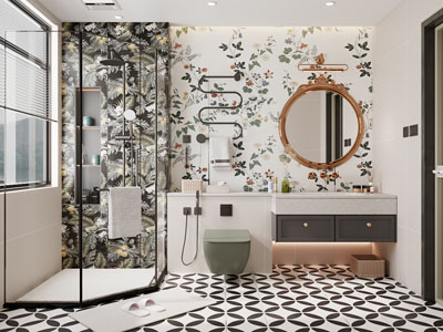 法式轻奢轻奢卫浴间 洗手间