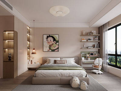 现代卧室 儿童房 男孩房