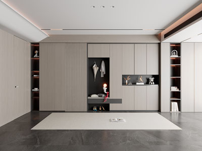现代玄关鞋柜