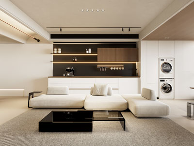 现代奶油风客厅