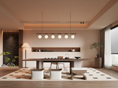 新中式中古风茶室