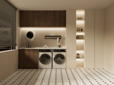 现代中古风洗衣房