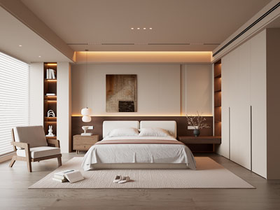 现代中古风卧室
