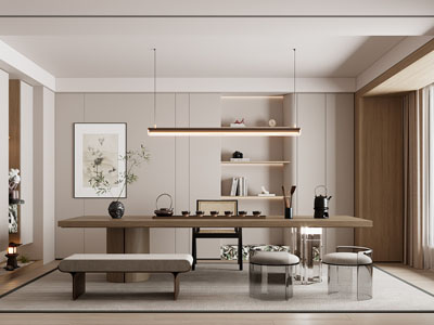 现代中古风茶室