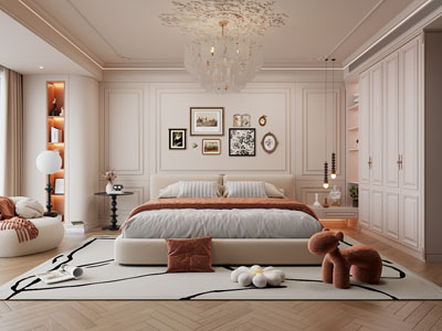 法式奶油风卧室