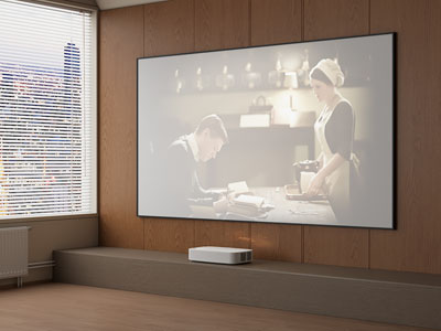 现代激光幕布电视机3d模型 现代激光幕布电视机