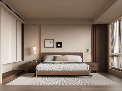 现代中古风卧室