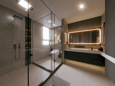 现代洗手间 卫浴间