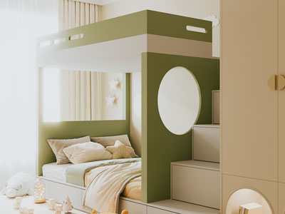 现代榻榻米卧室 儿童房