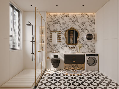 法式轻奢卫浴间 洗手间