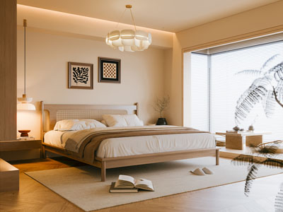 现代中古风卧室