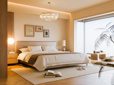 现代中古风卧室