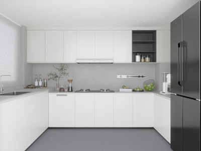 现代白色厨房