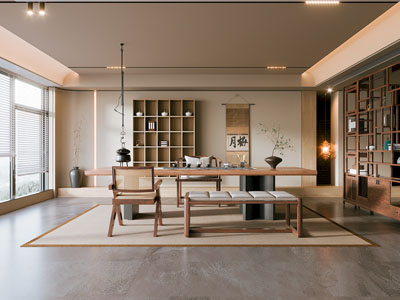 新中式中古风茶室