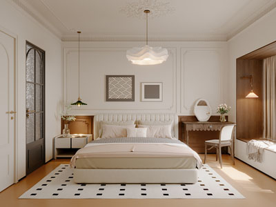 法式奶油风卧室