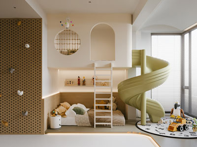 现代儿童娱乐空间 游戏室