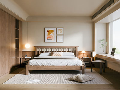 现代中古风卧室