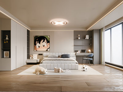 现代卧室 儿童房