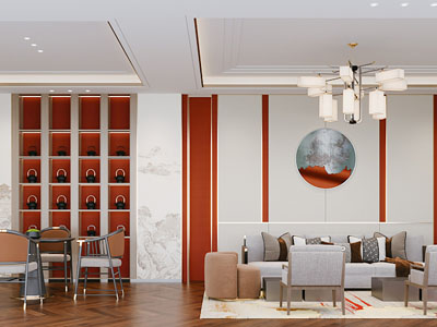 新中式客厅餐厅