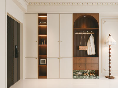 现代中古玄关鞋柜