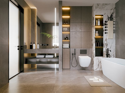 现代卫浴间 洗手间