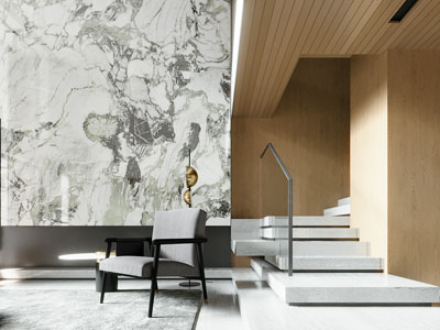 现代别墅楼梯间