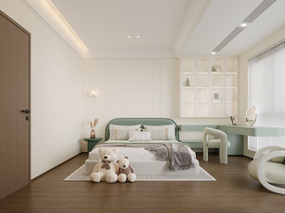 现代卧室 儿童房 公主房