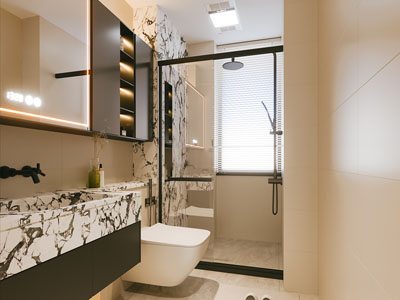 现代卫浴间 洗手间