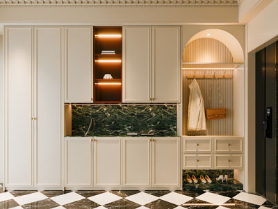 法式奶油风鞋柜