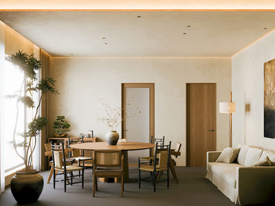 侘寂风中古风餐厅