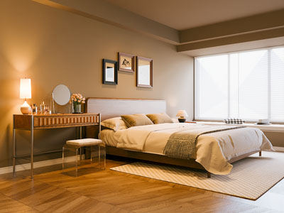 现代中古风卧室