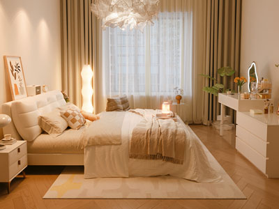 现代奶油风卧室