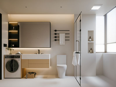 现代卫浴间 洗手间