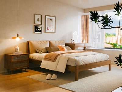 侘寂风中古风卧室