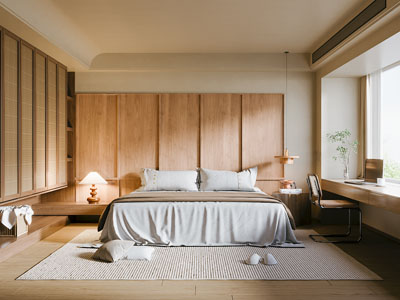 现代中古风卧室