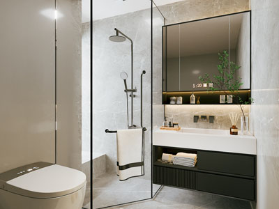 现代卫浴间 洗手间