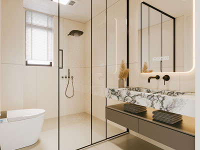 现代卫浴间 洗手间