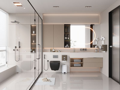 现代卫浴间 洗手间