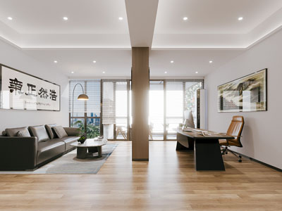 现代董事长 总经理办公室3d模型 现代董事长 总经理办公室