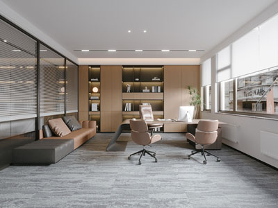 现代董事长 总经理办公室3d模型 现代董事长 总经理办公室