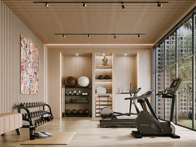 现代家居健身房 休闲室