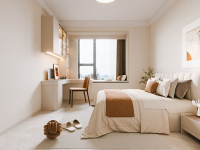 现代奶油风卧室