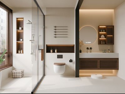 现代卫浴间 洗手间